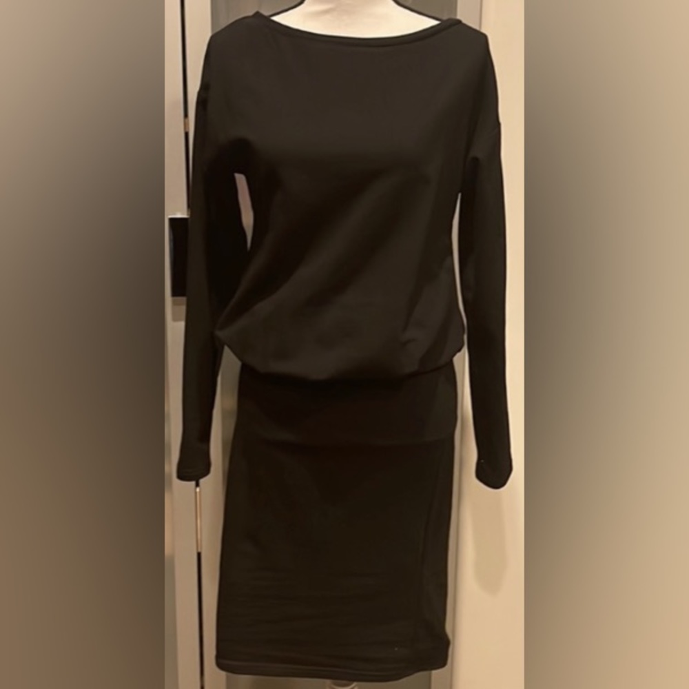 Pepe Runa Long Sleeve Boat Neck Black XXL Made in Poland Cotton NWT